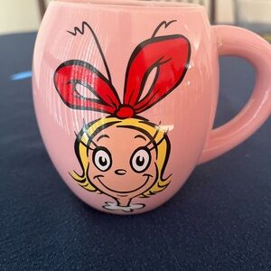 Pink Cartoon Character Mug